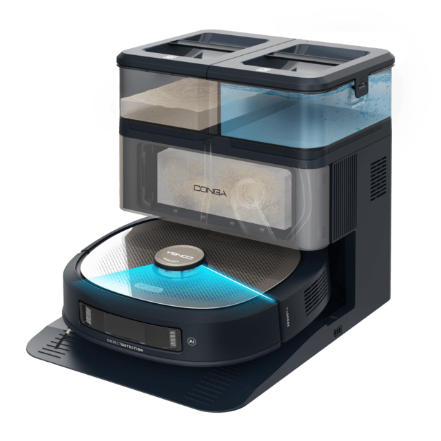 Conga Z100 X-Treme Robot aspirador especialista en fregado con tecnología AI LaserEye